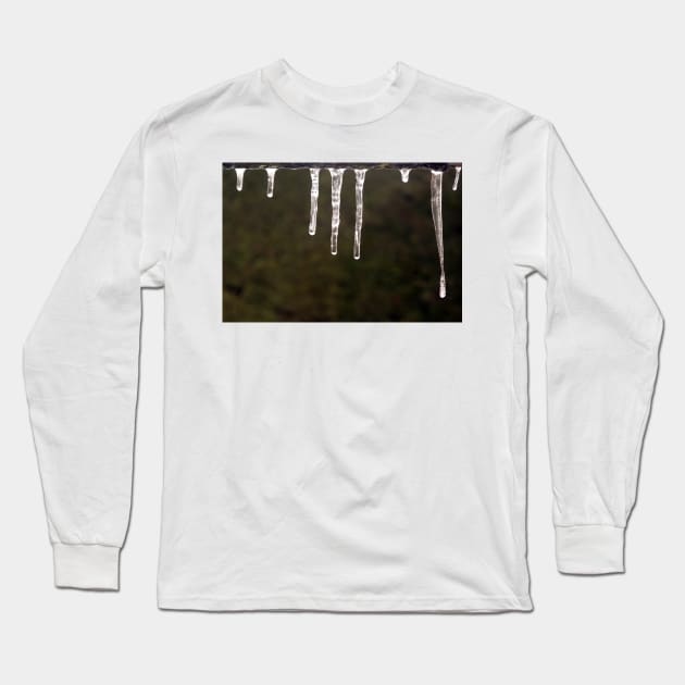 Melting Icicles Long Sleeve T-Shirt by pinkal